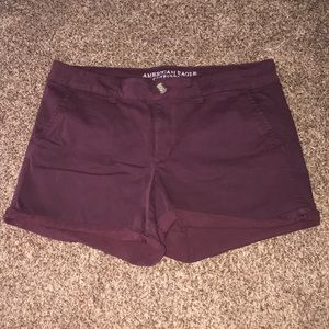Women’s size 16 American Eagle Midi Maroon Shorts